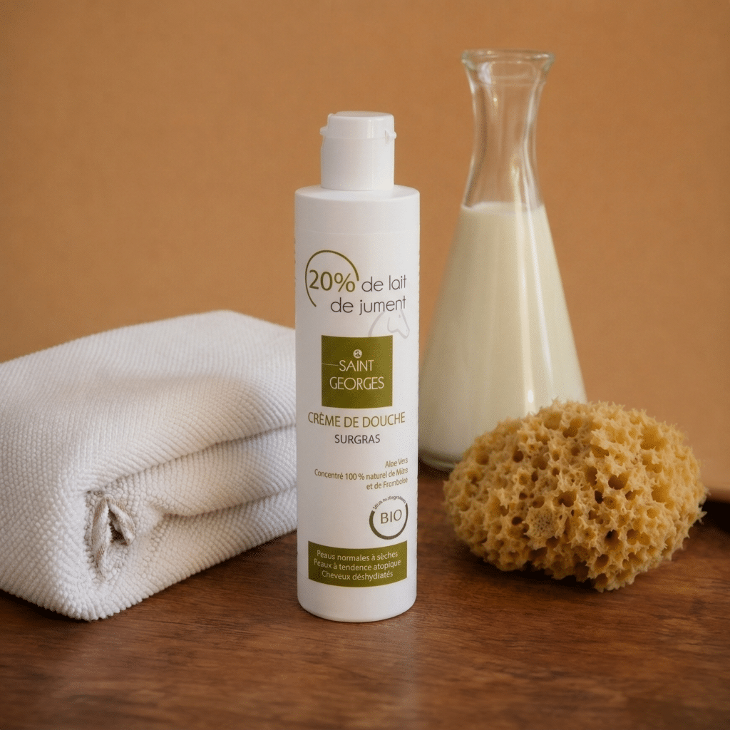 Crème de douche mûre Frambroise lait Savonnerie Saint Georges